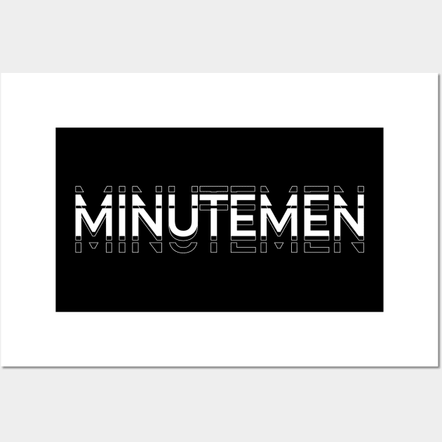 Minutemen Kinetic Typography Wall Art by SGA